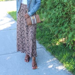 Suzy shier leopard print viscose skirt